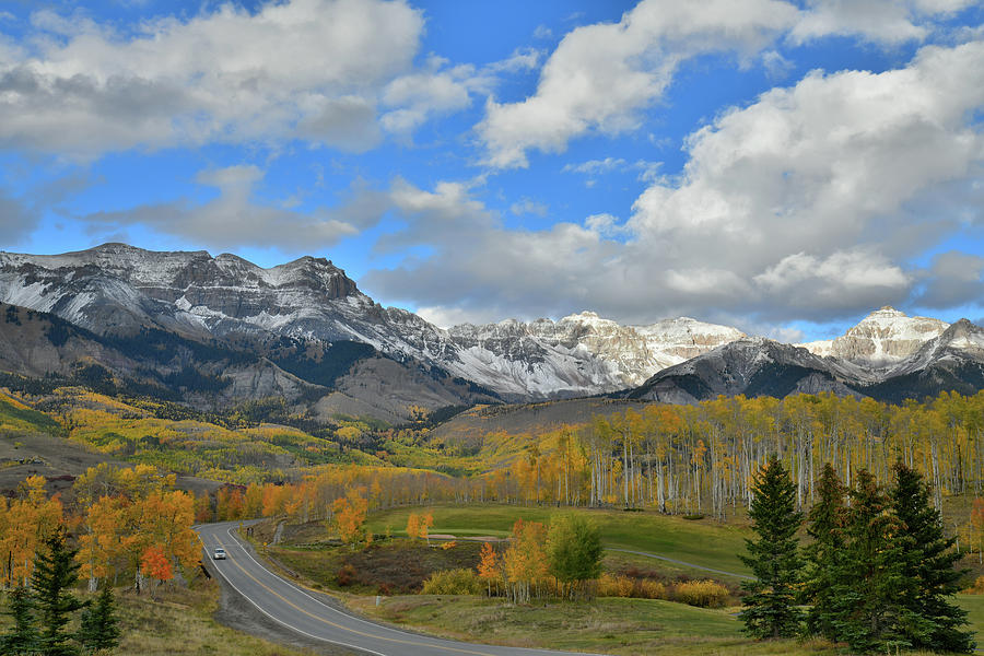 Fall Colors of Mountain Village near Telluride Photograph by Ray Mathis