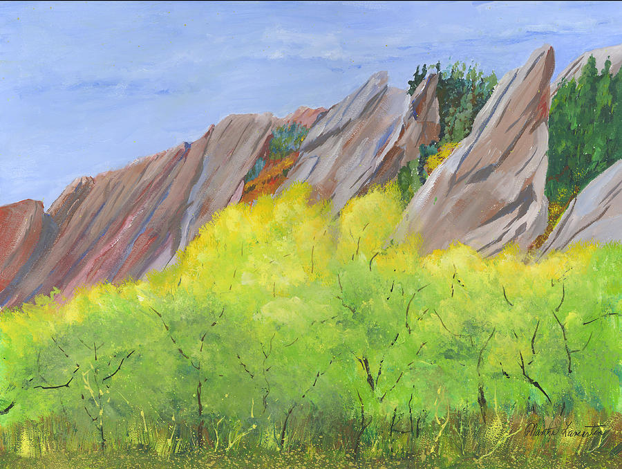 Fall Colors of Roxoborough Painting by Martha Lancaster