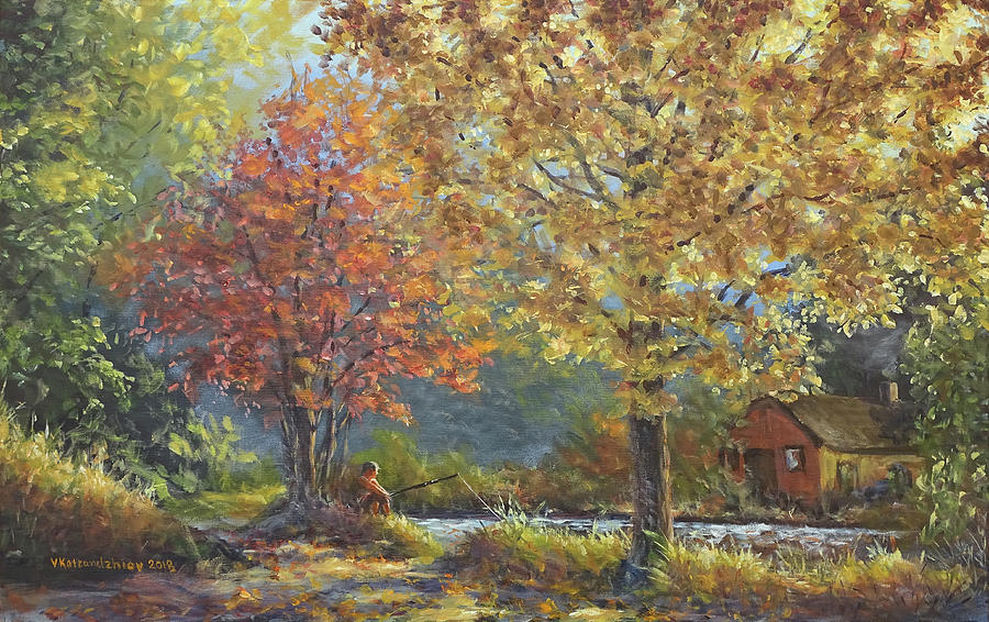 Fall Colors Painting by Valentin Katrandzhiev - Fine Art America