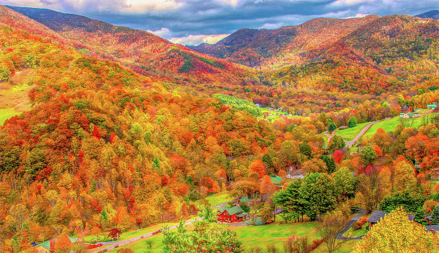 Fall Comes to Soco Gap, North Carolina by Marcy Wielfaert Fall Comes to Soco Gap, North Carolina by Marcy Wielfaert