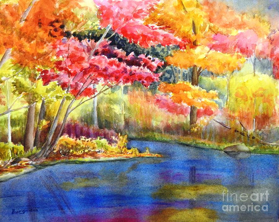 Fall Delight Painting by Petra Burgmann