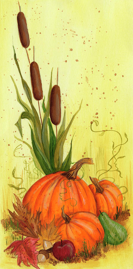 Fall Festivities Painting by Beverly Johnston
