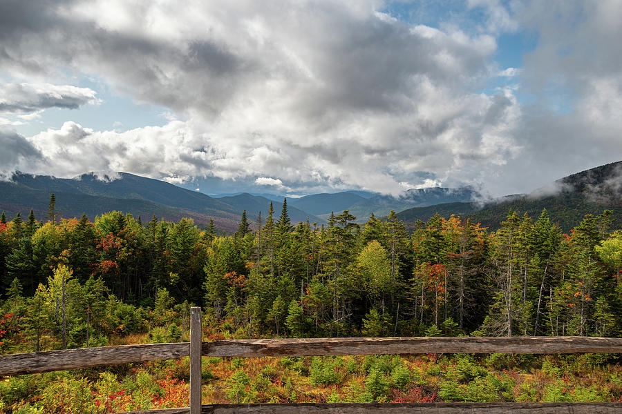Fall Foliage after a Storm on the Kancamagus Highway in the White Mountains II Photograph by William Dickman