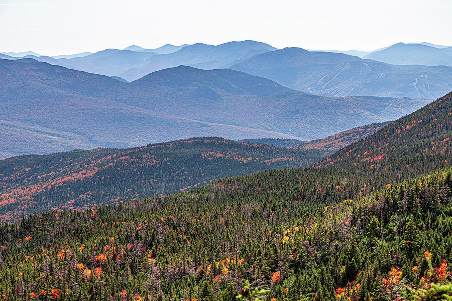 Fall Foliage Beginning In The White Mountains Of New Hampshire