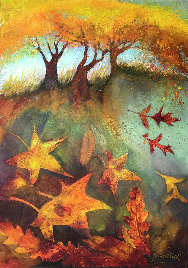 Fall Gifts Painting by Judy Frisk
