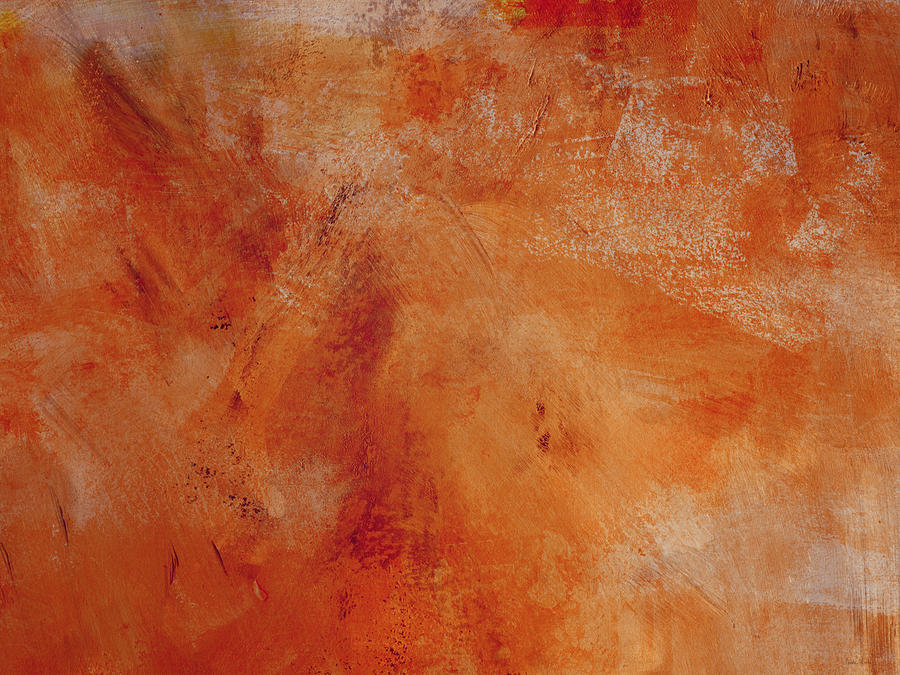 Abstract Painting - Fall Golden Hour- Abstract Art by Linda Woods by Linda Woods