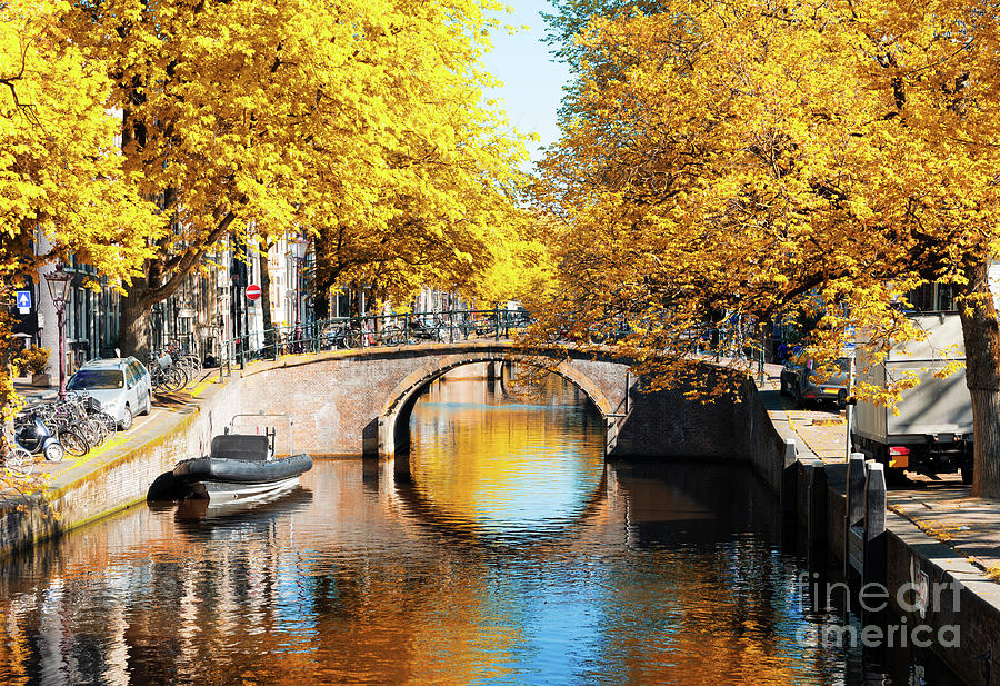 Fall in Amsterdam, Netherlands Photograph by Anastasy Yarmolovich