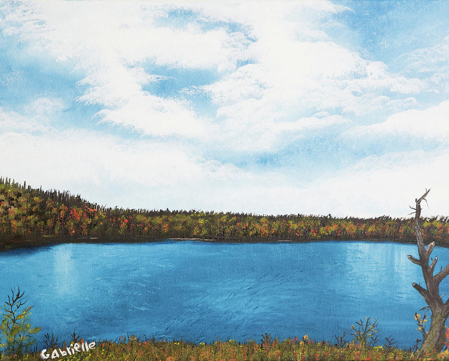 Fall In Itasca Painting by Gabrielle Munoz