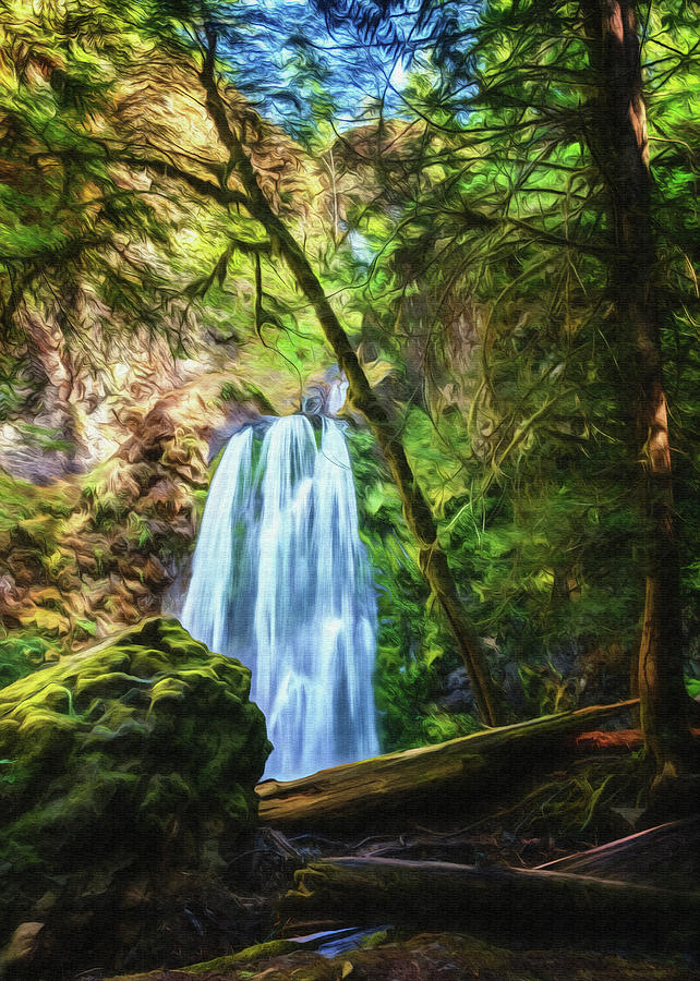 Waterfall in the Woods Photograph by Maria Coulson