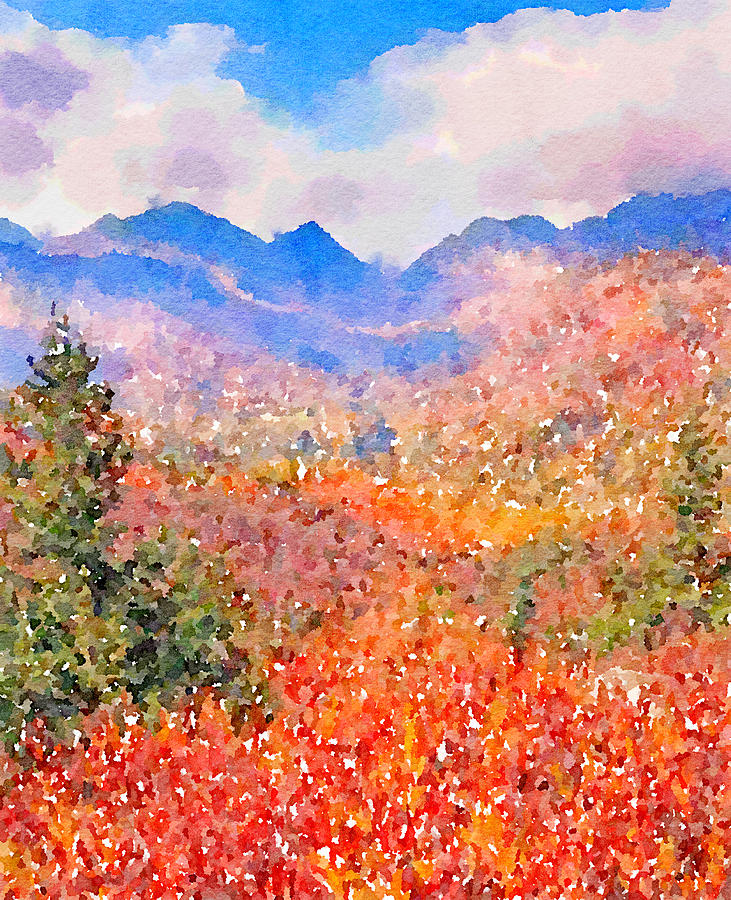 Fall in Vermont  Painting by Wade Binford