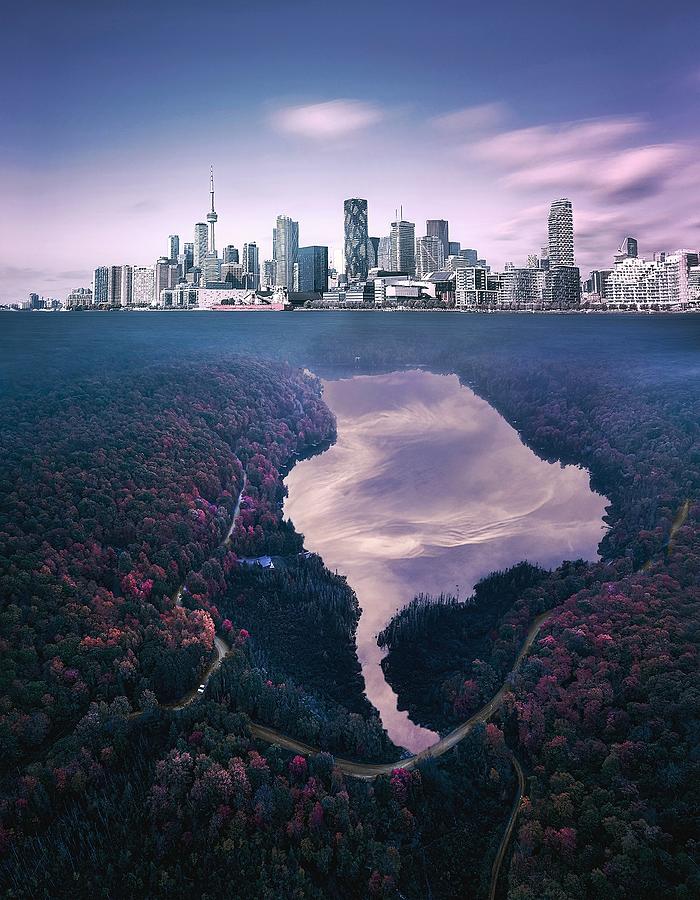 Fantasy Photograph - Fall Love In Toronto by Aidong Ning