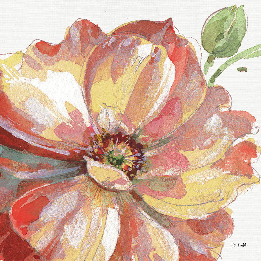 Flower Painting - Fall Meadow Vi by Lisa Audit