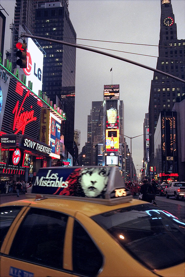 Fall Preview...taxi In Times Square Photograph by New York Daily News Archive