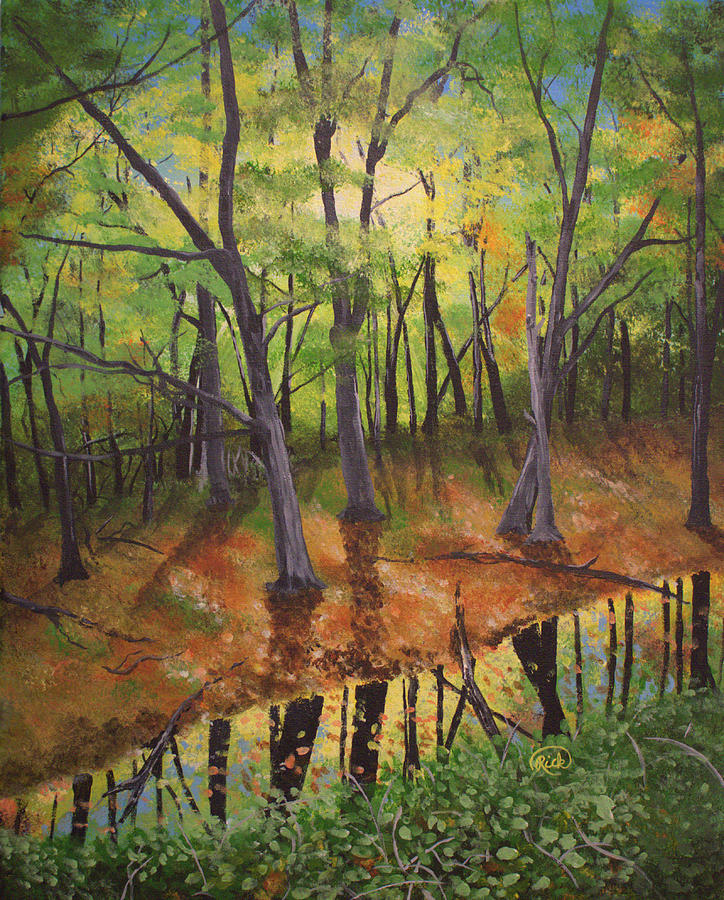 Fall Painting - Fall Reflection by Rick Mcclelland