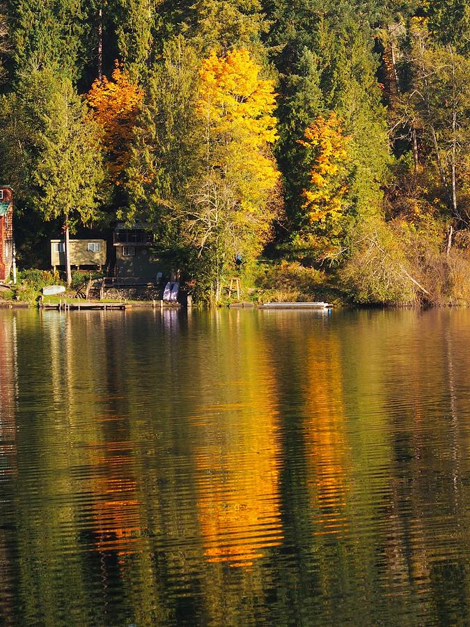 Fall Reflections On The Lake Photograph by Jacklyn Duryea Fraizer