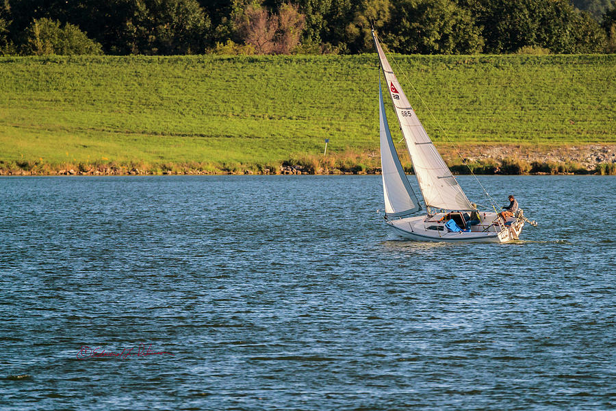 Fall Sunday Sail Photograph by Ed Peterson