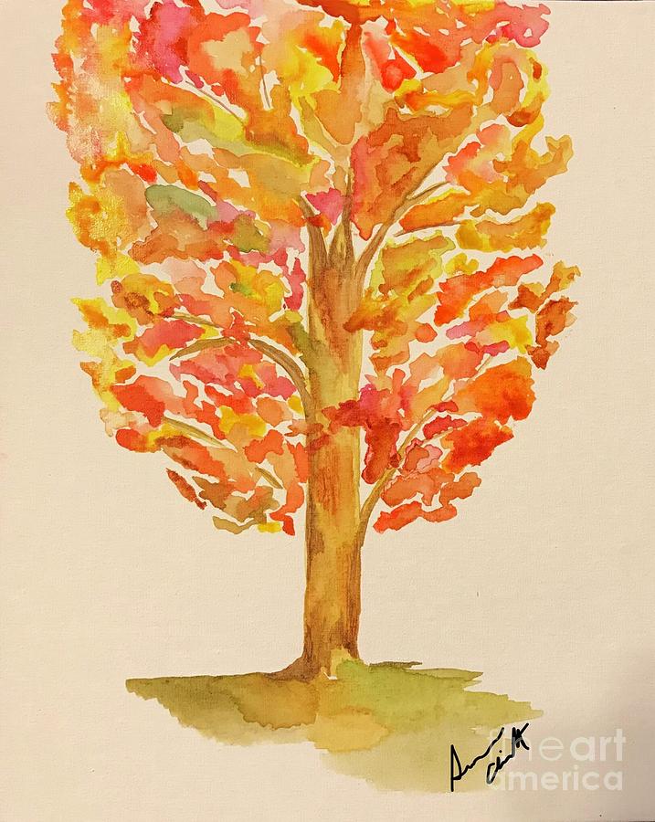 Fall tree 1 Painting by Susan Cliett