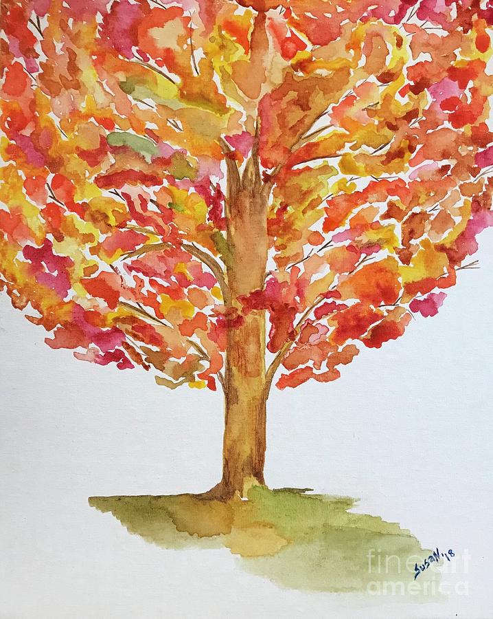 Fall tree 2 Painting by Susan Cliett