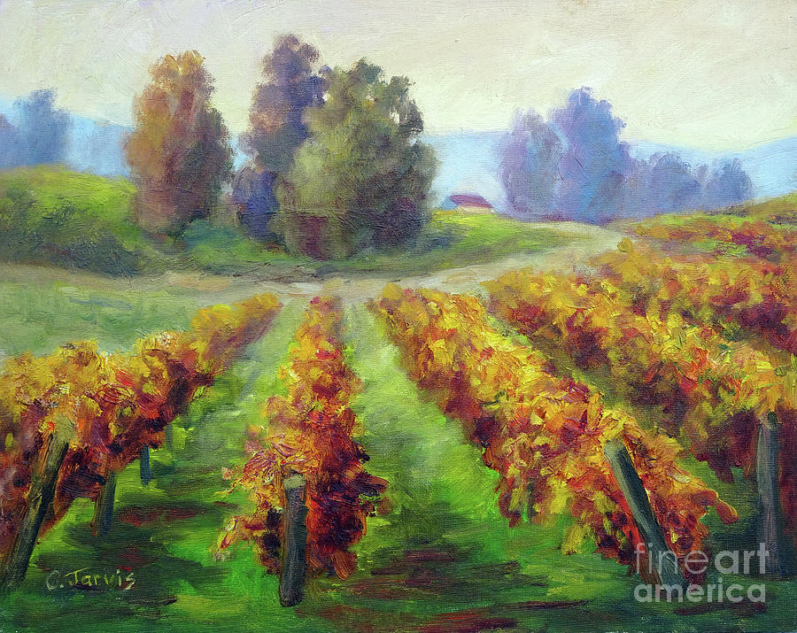 Fall Vineyard Trail by Carolyn Jarvis Fall Vineyard Trail by Carolyn Jarvis