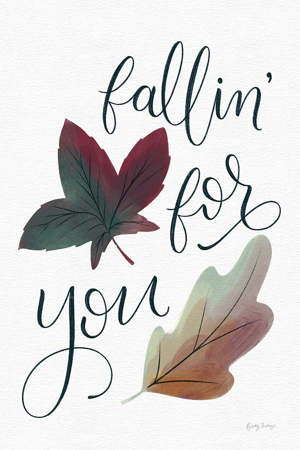 Fall Drawing - Fallin For You by Becky Thorns
