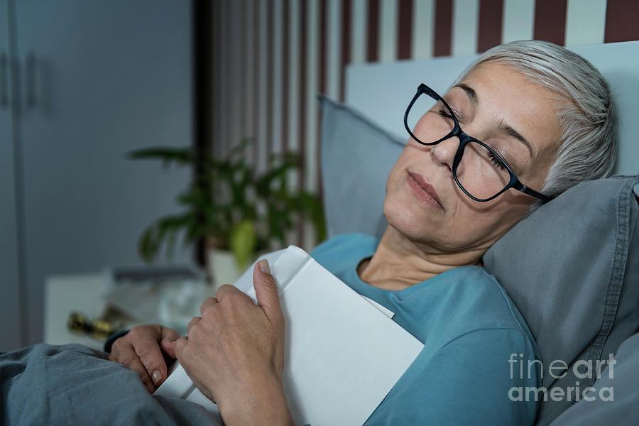 Falling Asleep While Reading Photograph by Microgen Images/science Photo Library