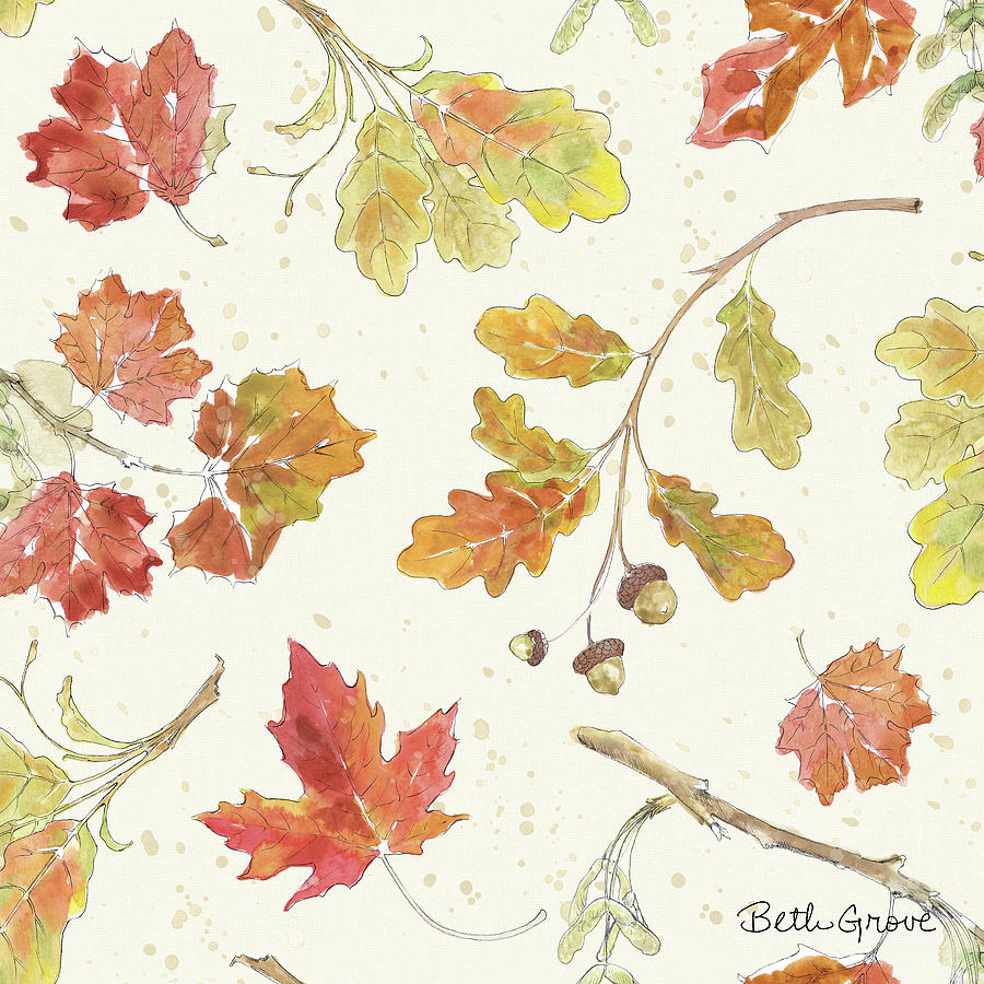 Pattern Painting - Falling For Fall Step 01 by Beth Grove