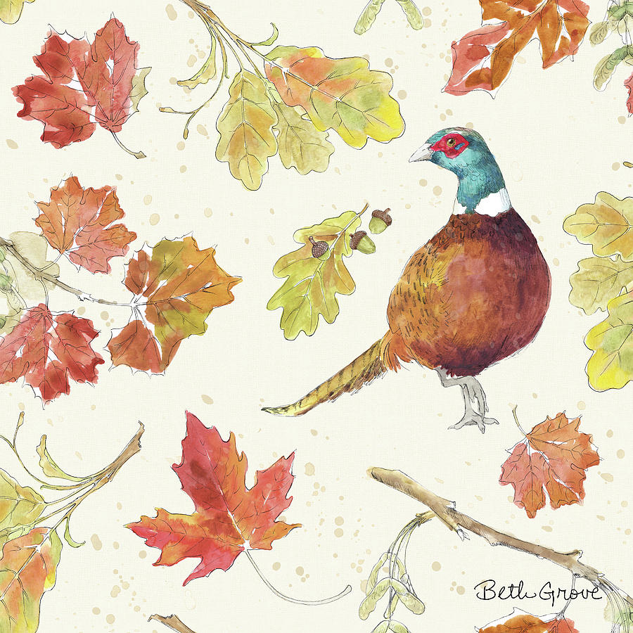 Pattern Painting - Falling For Fall Step 02 by Beth Grove