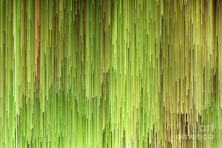 Space Digital Art - Falling Green by John Edwards