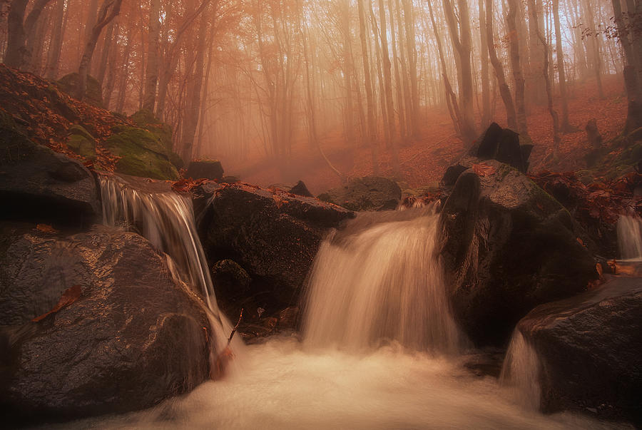 Falling Water On Autumn (part 4) Photograph by Paolo Lazzarotti