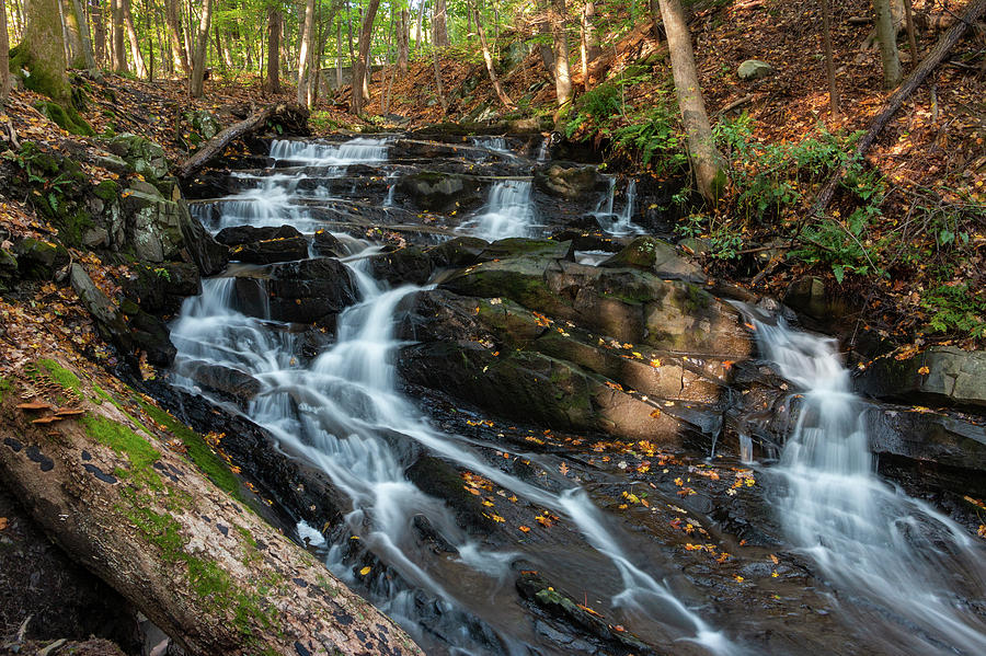 Waterfall Photograph - Falling Waters in October by Jeff Severson Waterfall Photograph - Falling Waters in October by Jeff Severson
