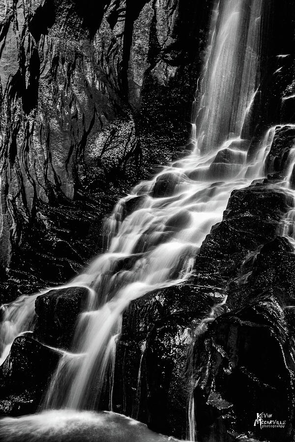 Falls in black and white Photograph by Kevin McCarville | Fine Art America