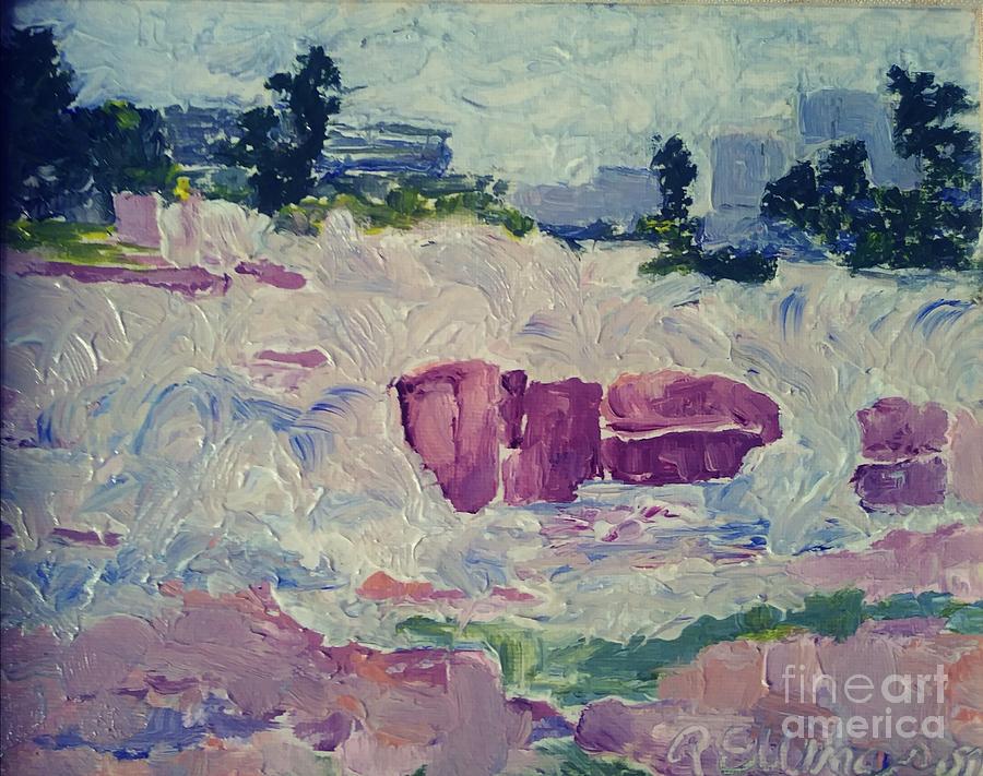 Falls in Flood Painting by Rodger Ellingson