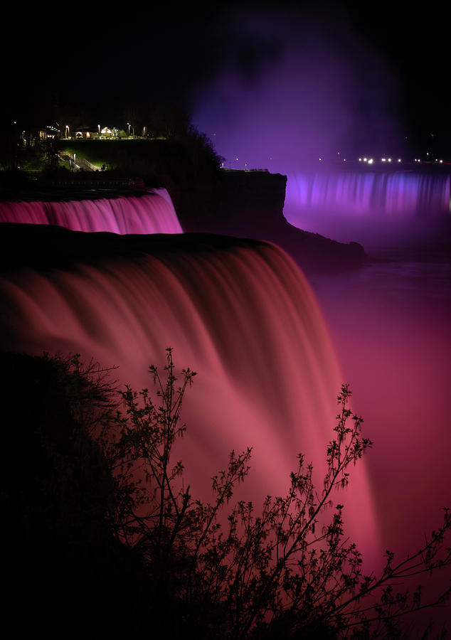 Falls in Red Photograph by Vicky Edgerly