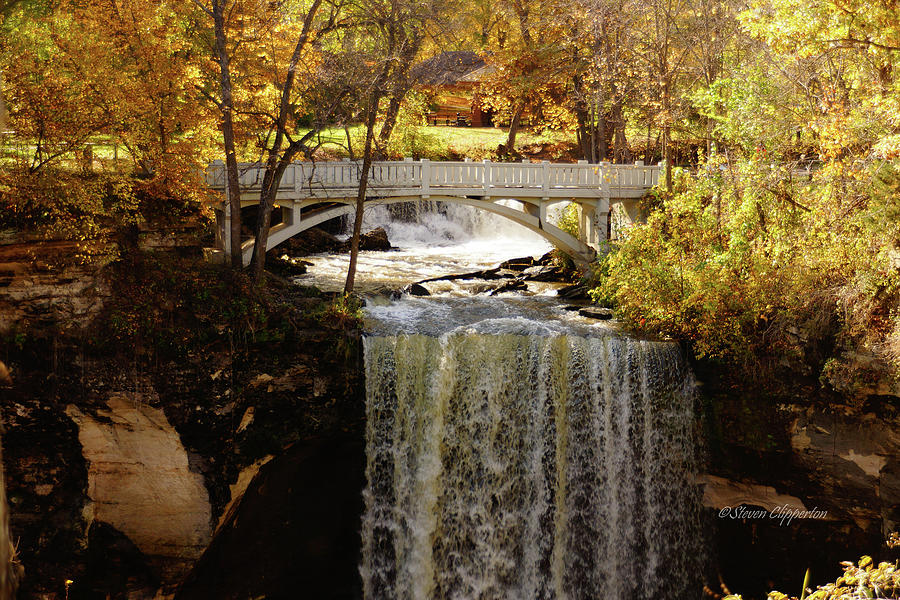 Falls in the Fall Photograph by Steven Clipperton