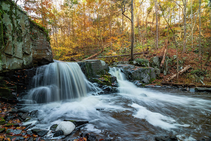 Falls of Black Creek in October Photograph by Jeff Severson