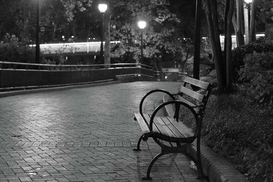 Falls Park Bench Photograph by Brian Bishop