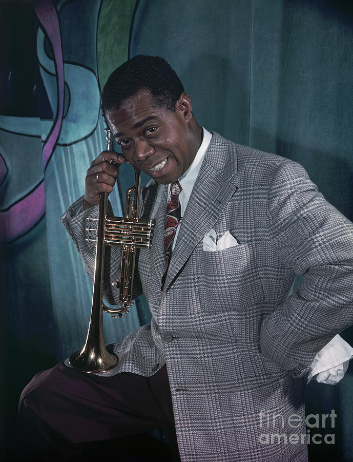 Famed Jazz Trumpeter Louis Armstrong Photograph by Bettmann