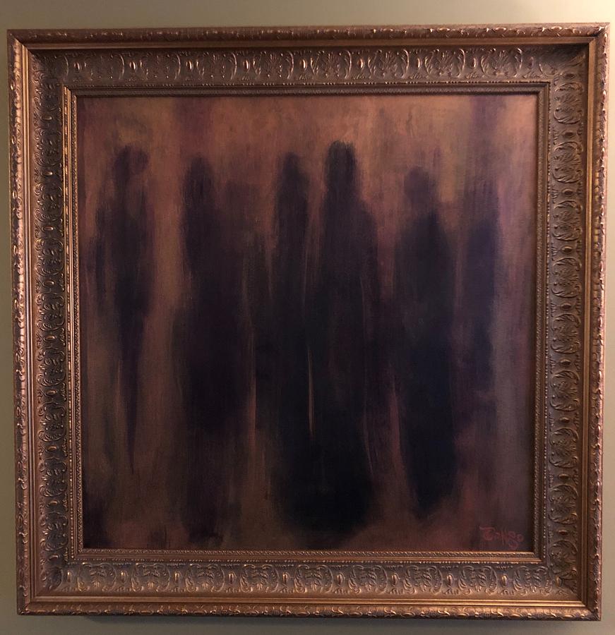 Familiar Silhouettes Framed Original Painting by Ron Tango Jr Familiar Silhouettes Framed Original Painting by Ron Tango Jr