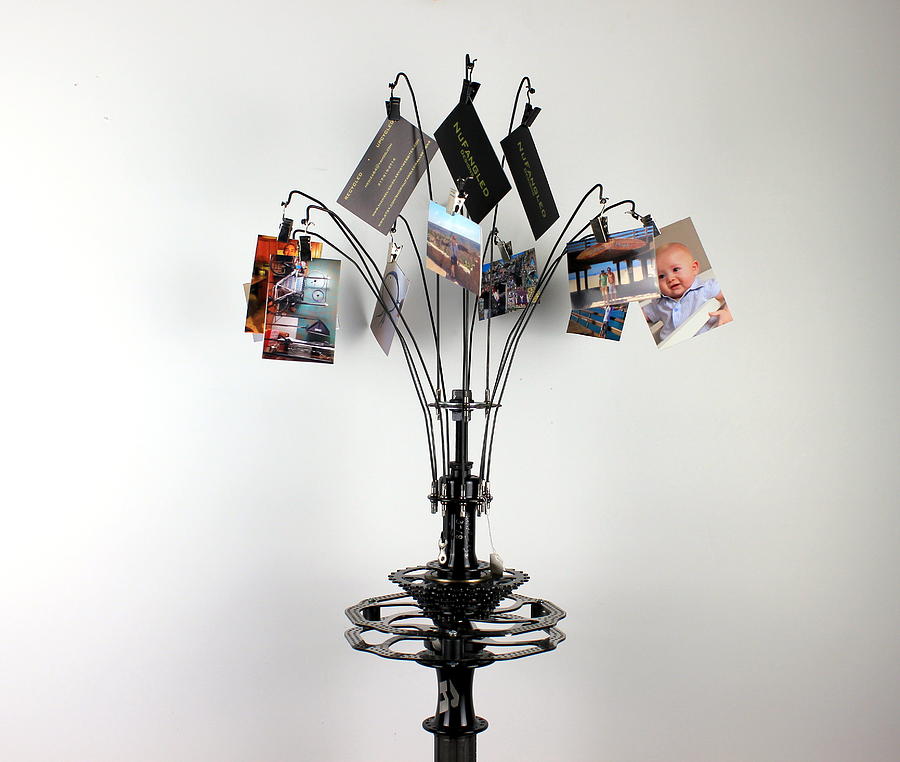 Bicycle Frame Sculpture - Family and Friends Cycle by Michael Ediza Bicycle Frame Sculpture - Family and Friends Cycle by Michael Ediza