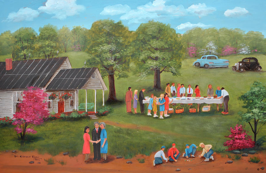 Landscape Painting - Family Get Together by Arie Reinhardt Taylor