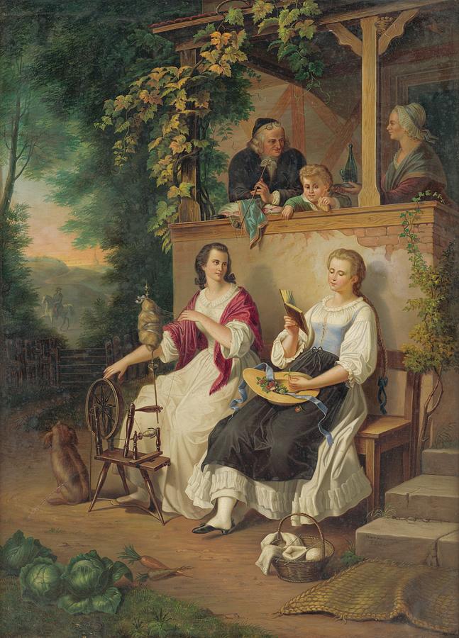 Family Idyll Painting by Peter Michal Bohun - Fine Art America