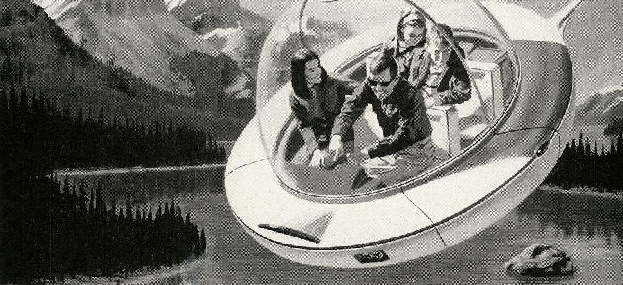 Family In Flying Saucer Digital Art by Graphicaartis Family In Flying Saucer Digital Art by Graphicaartis