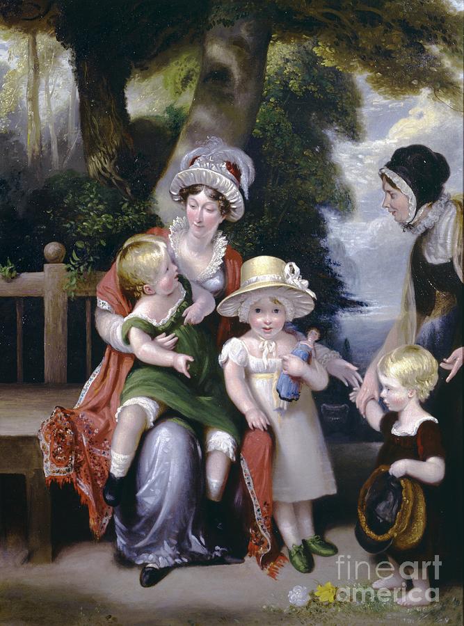 Family Portrait Painting by English School