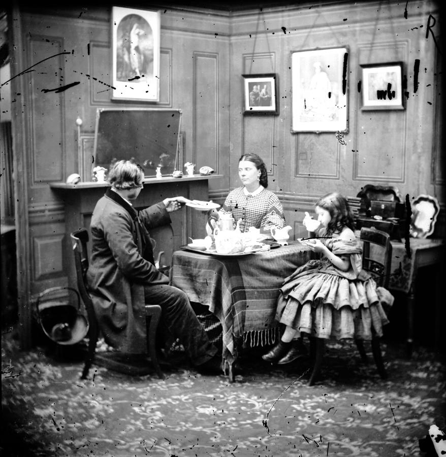 Family Tea Photograph by London Stereoscopic Company