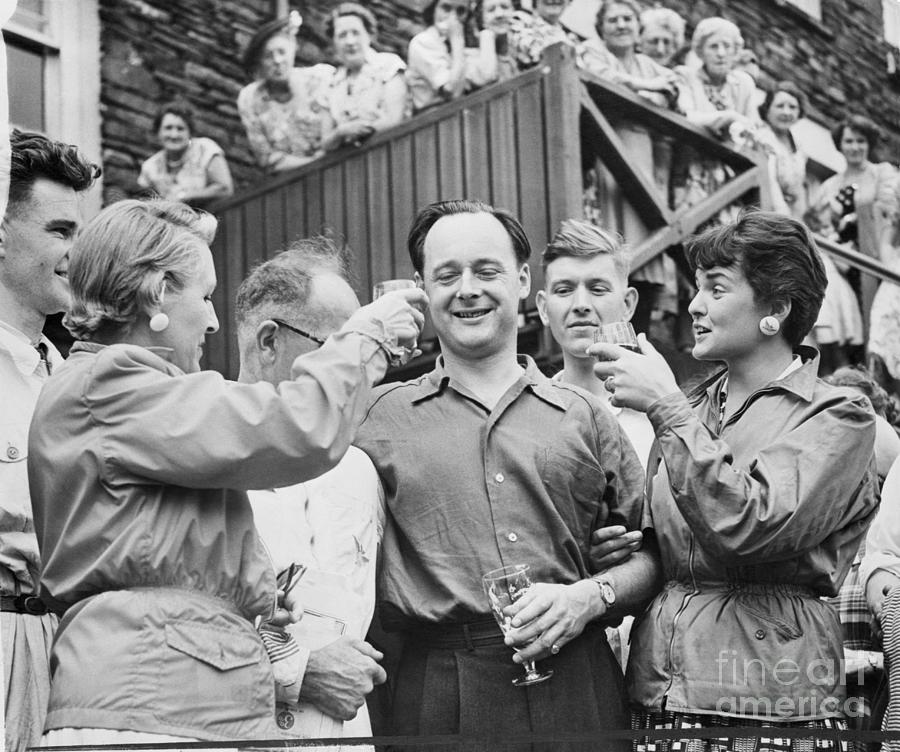 Family Toasting Donald Campbell Photograph by Bettmann Family Toasting Donald Campbell Photograph by Bettmann