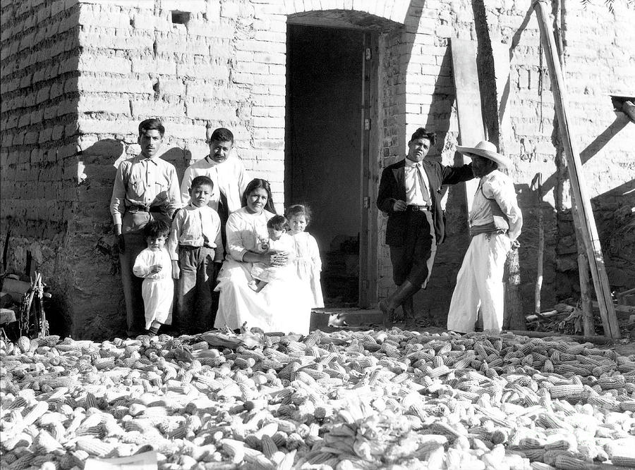 Family With Corn, State Of Veracruz, Mexico, 1927 Photograph by Tina ...