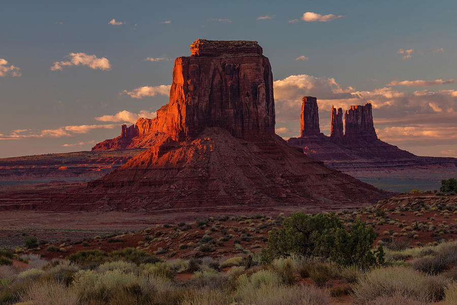 Famous Buttes Of Monument Valley Photograph by Adam Jones