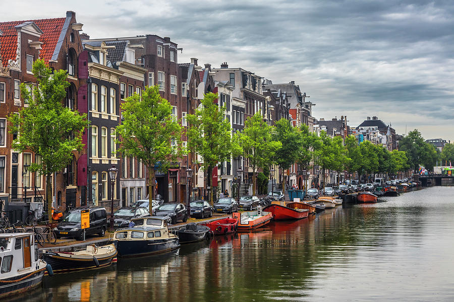 Famous Canals of Amsterdam Photograph by Debra and Dave Vanderlaan