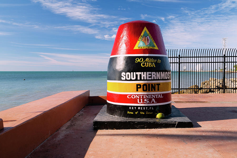 Famous Key West Buoy Photograph by Cindy Archbell