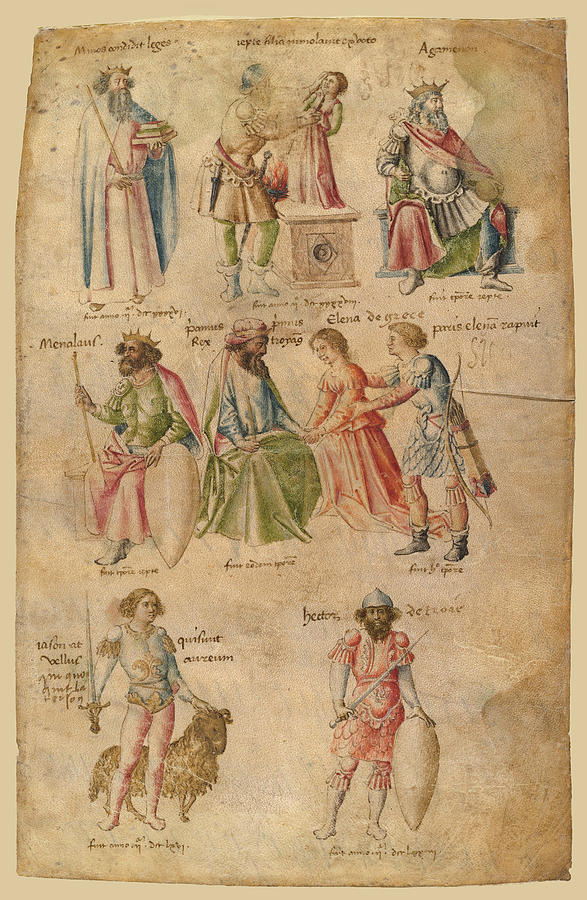 Famous Men and Women from Classical and Biblical Antiquity 1 Drawing by Attributed to Barthelemy dEyck